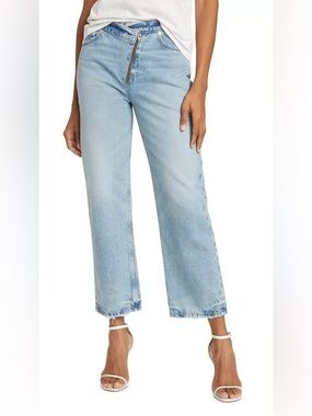 Frame Le Jane Crop Angled Zipper Jean - Size 28